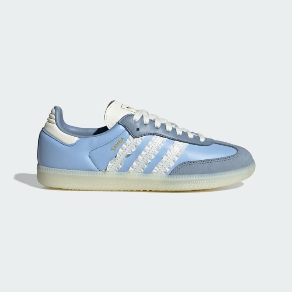 adidas Samba OG Women's Size 7 Ruffle Stripes Clear Sky Blue JR8829 NEW